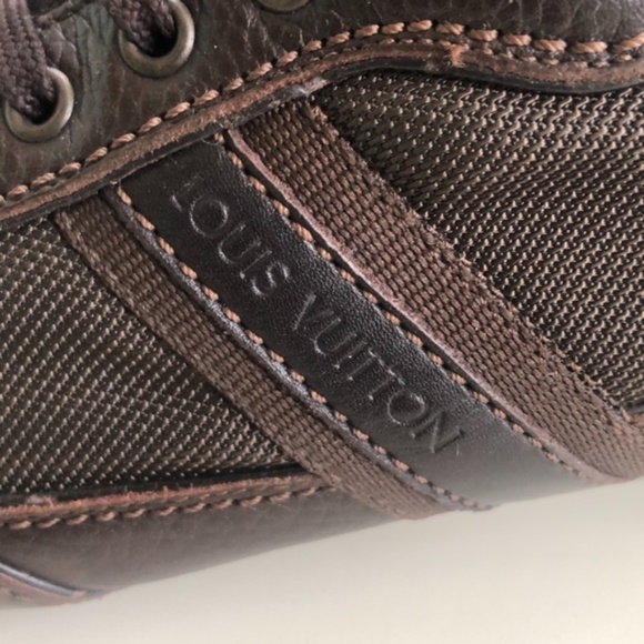 Louis Vuitton Authentic Leather Sneakers Sz 8 - Picture 7 of 14